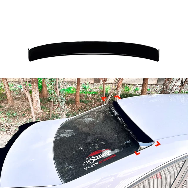 thumbnail image 2 of Audi A4 B8 Avant (08-16) Gloss Black Rear Roof Spoiler - RS4 Look, ABS 2 of 4