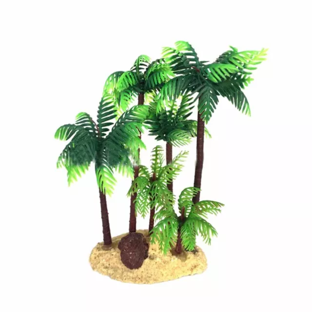 coconut tree decor fish tank plants artificial grass fake aquatic