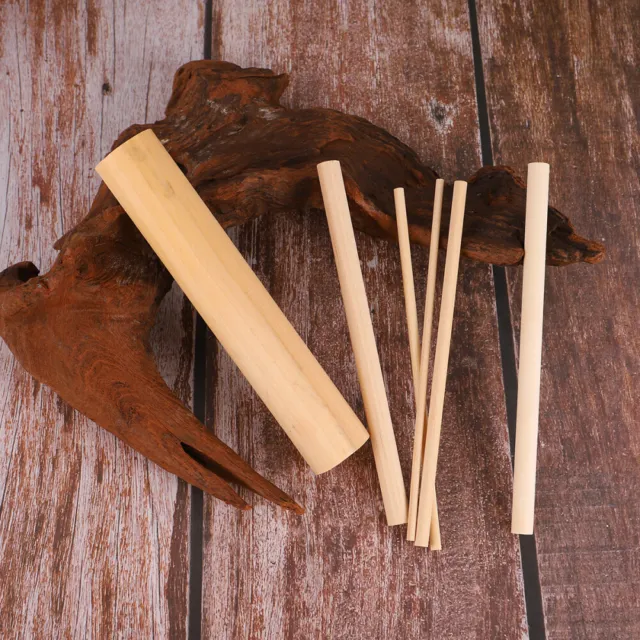 Suministros artesanales de madera palos de madera natural varillas cuadradas palo