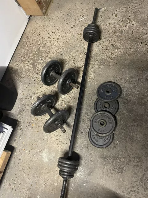 weight lifting set, Cast Iron