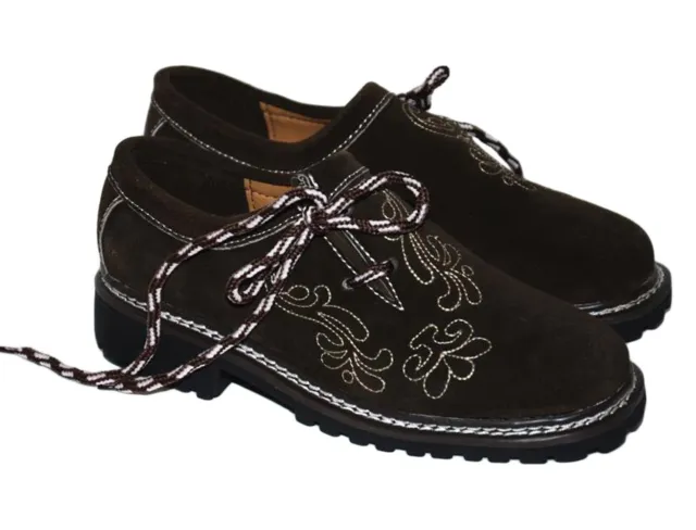 Size 10 11 12 13 BROWN Leather Shoes Men German Lederhosen Oktoberfest Bavarian