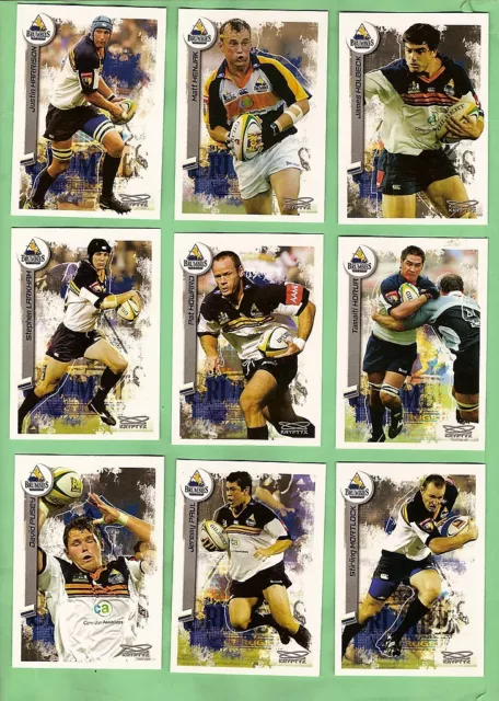 2003  Act Brumbies  Rugby Union Cards 2