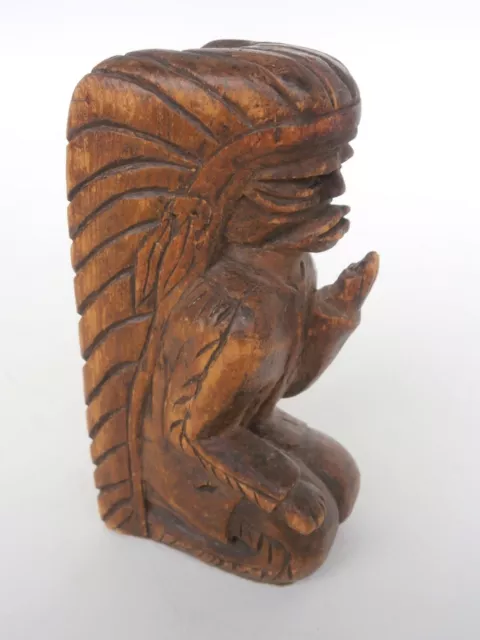 Indian Chief - Wood Carving - 150mm high