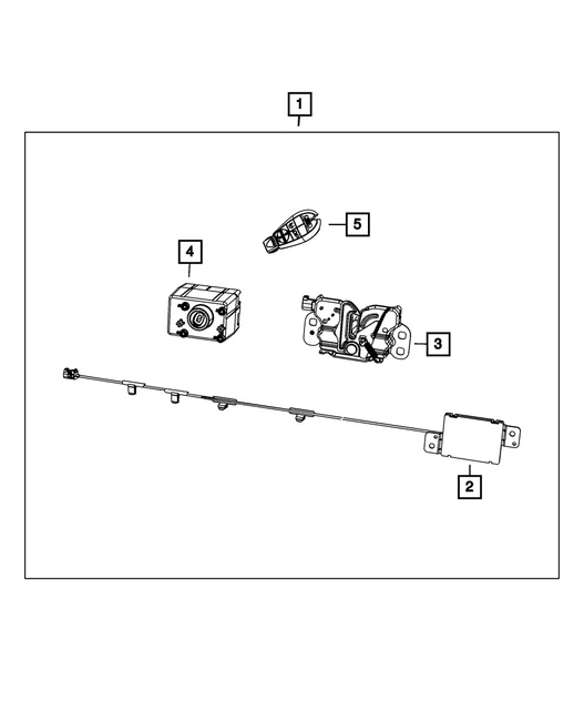 Genuine Mopar Remote Start And Keyless Entry Antenna 68061763AC