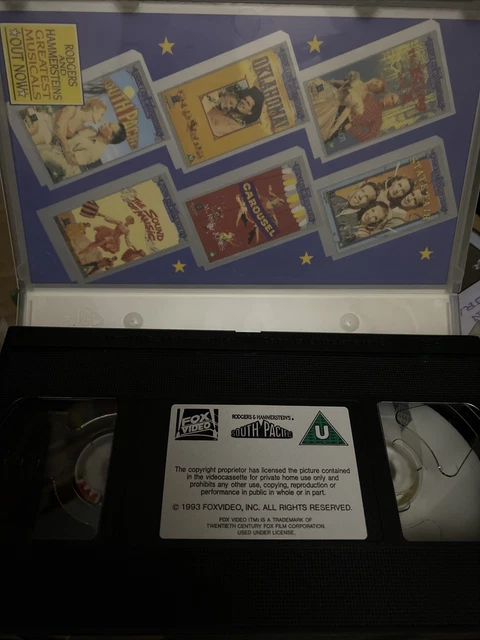 SOUTH PACIFIC CBS FOX VHS Video Tape Rodgers & Hammerstein Collection ...