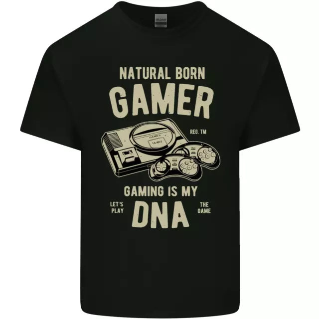 T-shirt per bambini Natural Born Gamer gioco divertente bambini