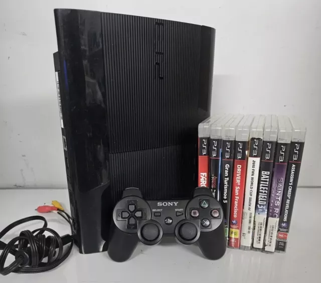 ✅✅ 500GB SLIM PS3 Sony PlayStation 3 Console + 8 Games (PS4) 90 DAY WARRANTY ✅✅