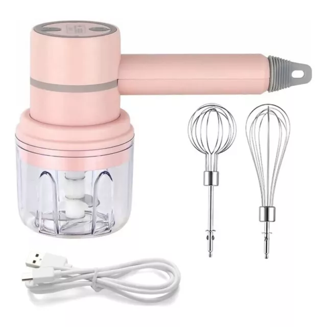 Hand Mixer Cordless Electric Blender Portable Multi- Food Beater for4008