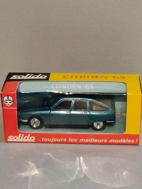 Miniature Solido 1/43 Citroën GS Bleue - Collection 1980, état TBE