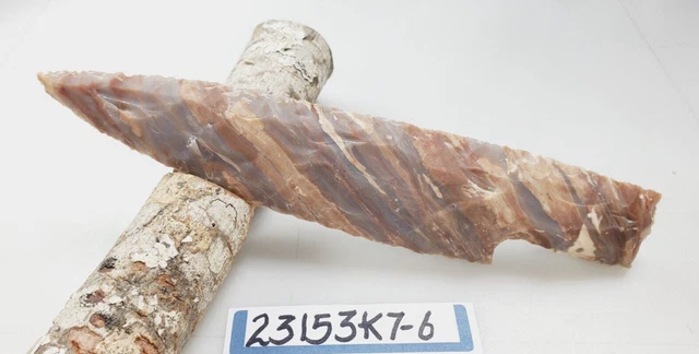 7.5" Stone Knife Blade - Skinning - Hunting - Craft- Hand Knapped Agate