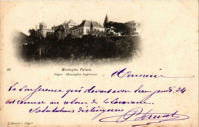 CPA AK Geiser 21 ALGER - MUSTAPHA Palace ALGERIA (764838)