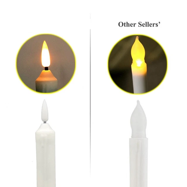 SIMULATION TEARS CANDLE Light 12PCS/Box Yellow Flash 2.0 X 15.5cm