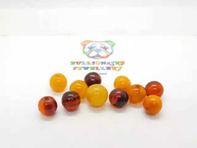 Genuine Baltic Amber Bead Collection Charms Art Deco c1920