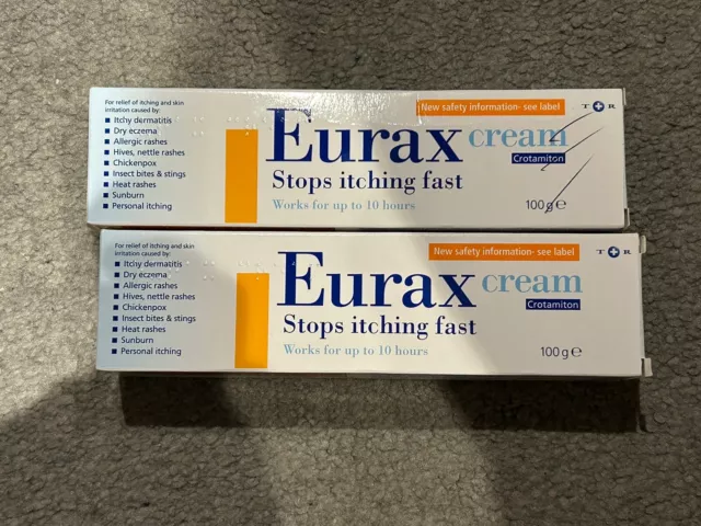 Eurax Cream 2x 100g Brand New