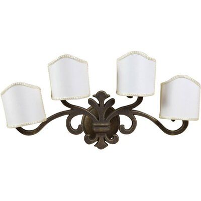 Wall Lamp Florentine Lily Brass With Fans