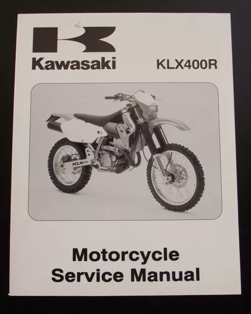 Werksatthandbuch pour Kawasaki KLX 400 R KLX400R 99924 1304 01 Engl. Nouvelle