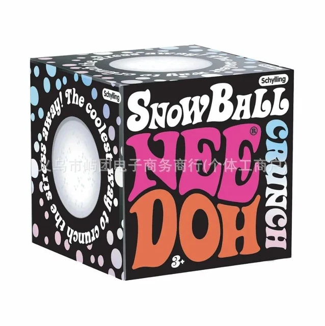 NEEDOH SNOW BALL Crunch Stress Toy Squeeze Fidget Relaxation £16.40 ...