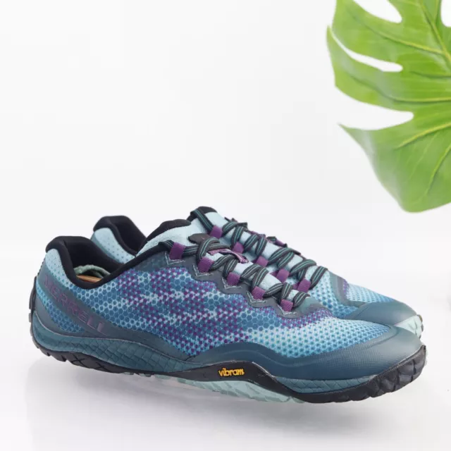 Merrell Women's Trail Glove4 Trail Running Shoe Size 9.5 Blue Minimalist Shoe