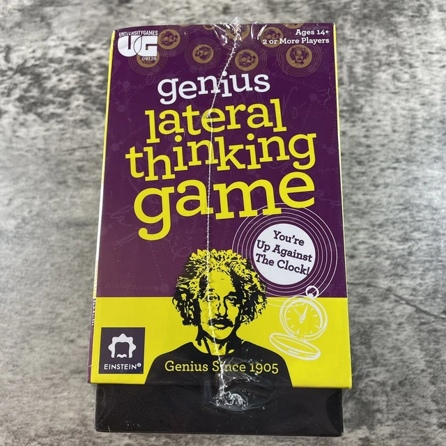 EINSTEIN GENIUS LATERAL Thinking Brain Train Logic Puzzle Board Game