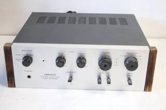 Occasion, OK : Amplificateur HIFI Vintage PIONEER SA-500A - Lire descriptif