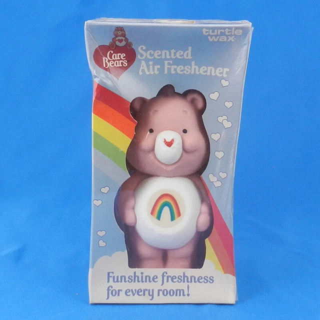 Vintage Care Bears CHEER BEAR Rainbow Turtle Wax Air Freshener 1986 *IN BOX*