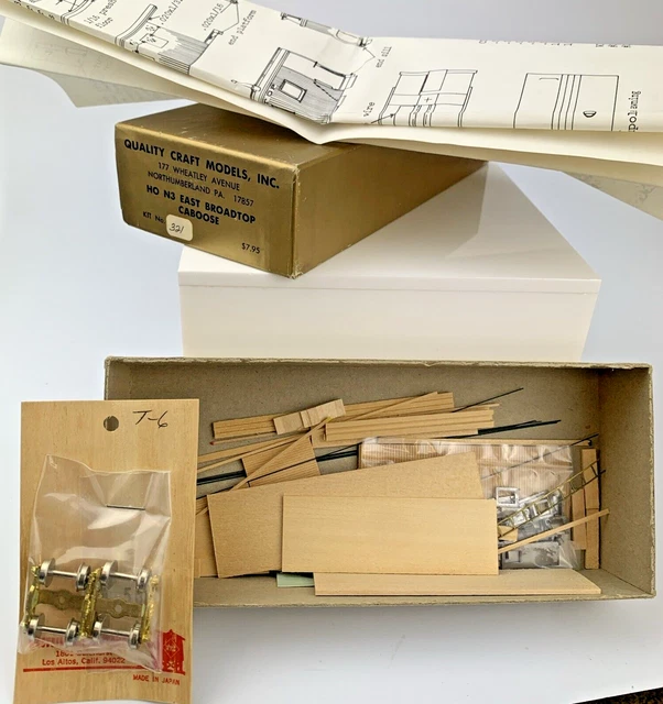 Quality Craft Models HOn3 Kit 321 East Broad Top Caboose NIB