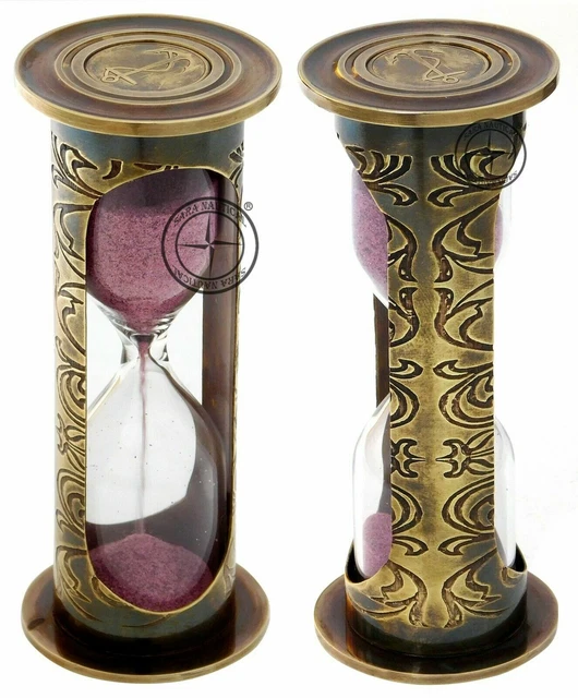 Antike Messing Sanduhr nautische Maritime Schiff dekorative Sanduhr Uhr
