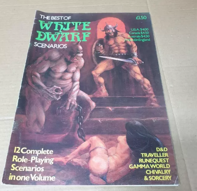 The Best of White Dwarf Scenarios Vintage Magazine 1980 D&D Traveller Runequest