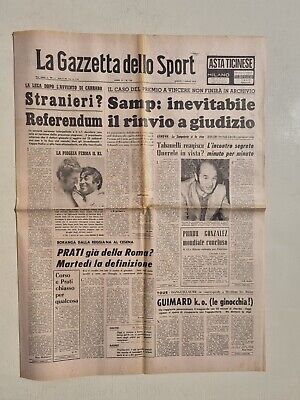 Gigi Riva Ocana Bally Gazette Dello Sport 15 Juillet 1973 De Adamich 