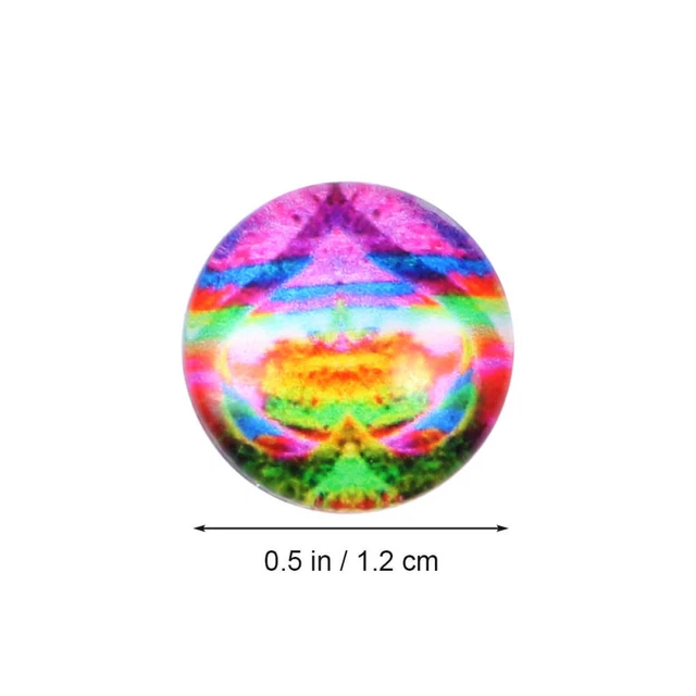 10PCS 12mm Glas Dome Anhänger Flatback Dome Cabochons 4