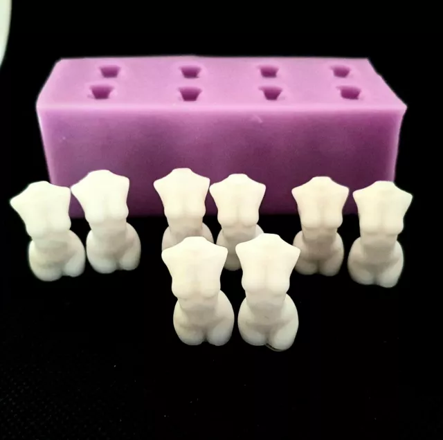 Múltiples 3cm Pendiente Tamaño Femenino Mujeres Diosa Torso 3D Molde de Silicona