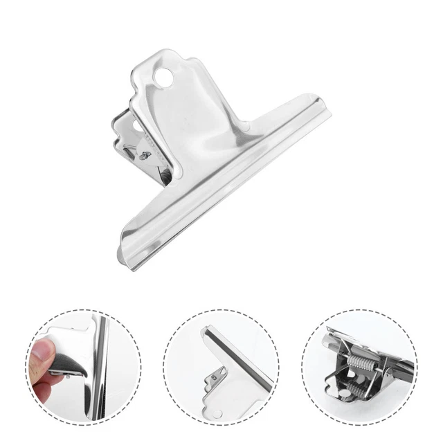 10 pz morsetti in metallo acciaio inox clipboard argento