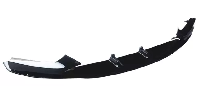 Front Splitter Lip For Bmw 2 Series F22 F23 2014-21 Gloss Black M Performance