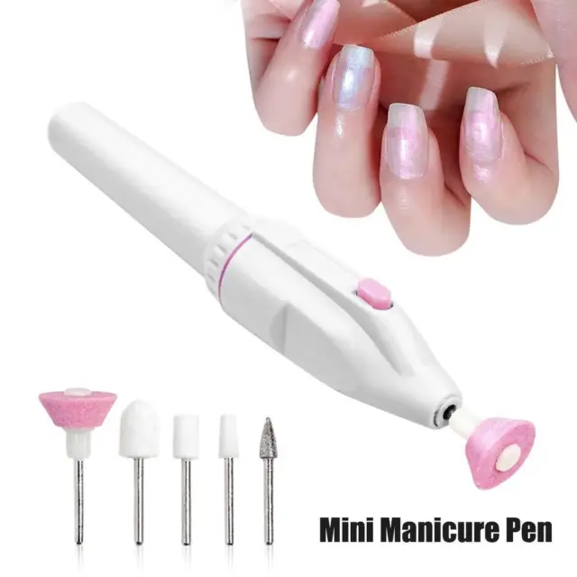 Manicure Electric Grinder Mini Manicure Pen Test Polisher Nails * 5 Y0B3