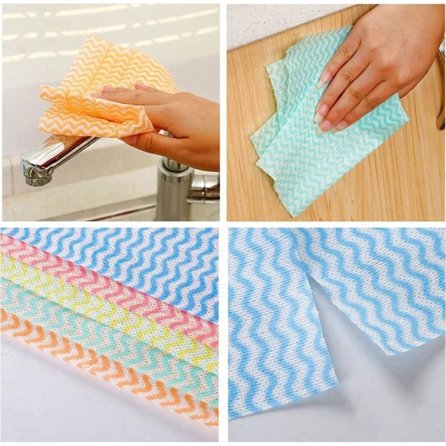 Toallas de plato duraderas no tejidas de repuesto 20*25 cm 50 piezas no tejidas
