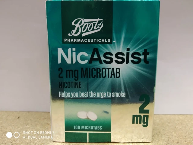 NICASSIST MICROTABS 2 CAJAS 200 COMPRIMIDOS 2mg NICOTINA EXP DICIEMBRE 2024