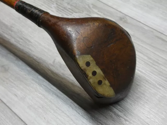 Antiker Holz Golfschläger Tom Auchterlonie / St.Andrews DeLuxe / Hickory 3