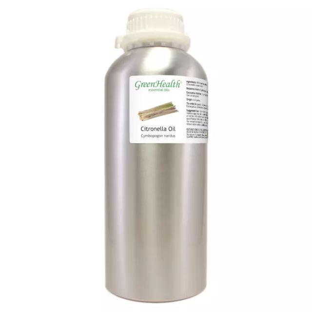 Bulk 32 fl oz Citronella Essential Oil (100% Pure & Natural) in Aluminum Bottle