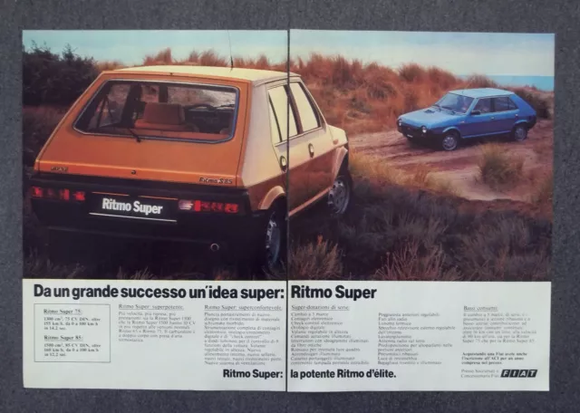 G406-Advertising Pubblicità - 1981 - FIAT RITMO SUPER , S 85