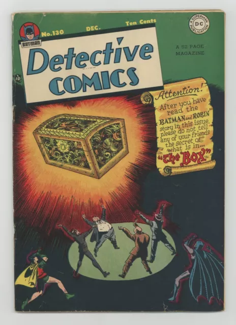 Détective Comics #130 Grade + 2.5 1947