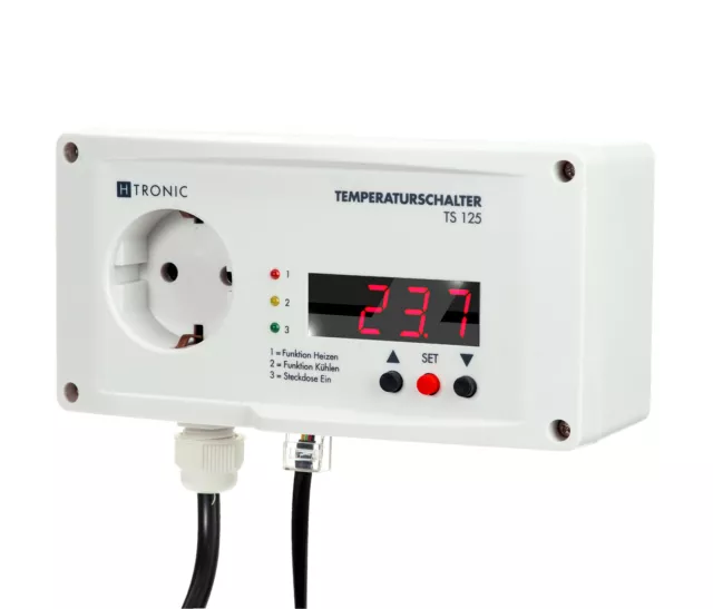 Temperature Controller H-Tronic TS125 and TS2, Digital Display, Degree Accurate Monitoring!