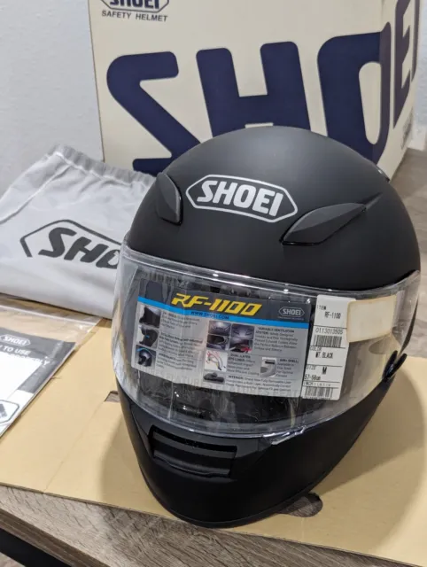 Shoei RF-1100 Full Face Motorcycle Street Riding Helmet NEW in box with labels
