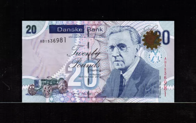 Ireland Northern 20 POUNDS 2012  Danske Bank Gem UNC