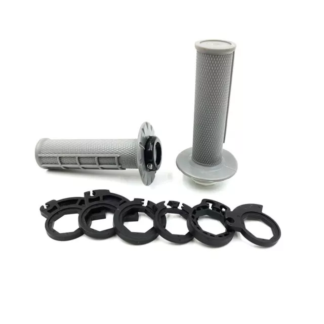 KTM grey lock on grips to fit EXC EXCF SX SXF 85 125 150 250 300 350 450 gray