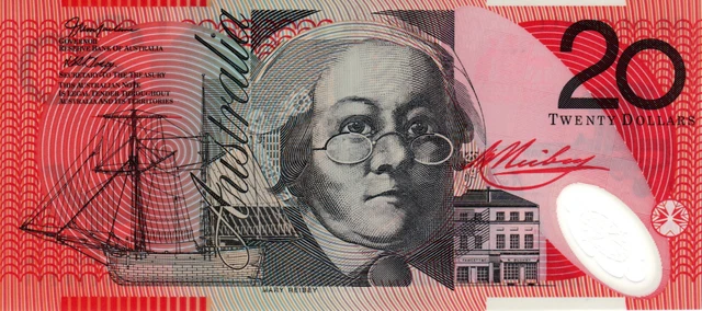 AUSTRALIA $20 Dollars UNC POLYMER Banknote ND (2005) P-59c Prefix GB 05
