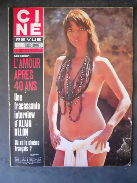 Cine Revue 27 1971 Alain Delon Sylvie Vartan Elsa Martinelli [Tr16]