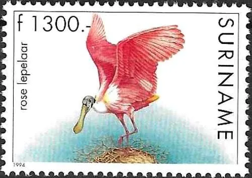 Timbre Oiseaux Surinam 1311 ** (72293ER) - cote : 42,50 €