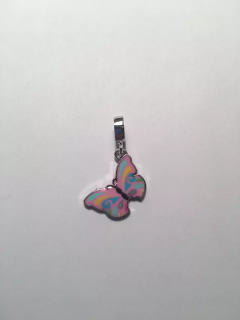 1 PC Silver Butterfly European Charm Spacer Beads Fit Necklace OR Bracelet-C704