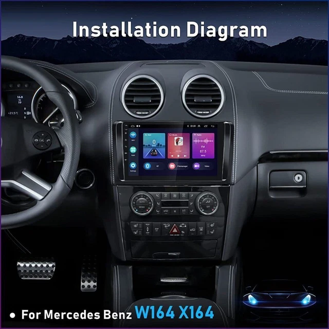 9" For Mercedes Benz ML/GL-Class W164 X164 Android 12 Car Stereo Radio GPS Navi