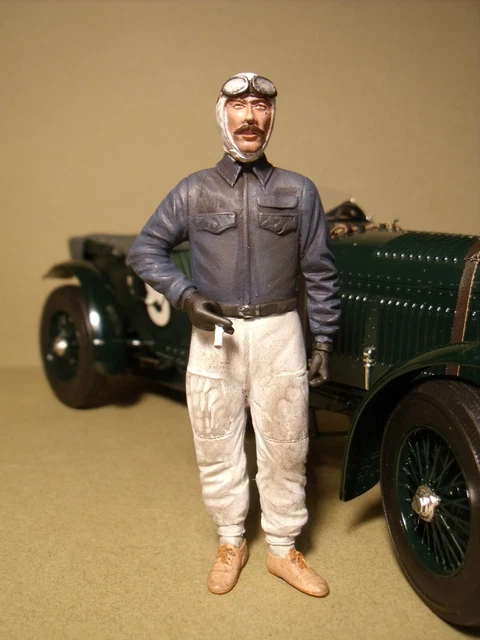 1/18 Tim Birkin Bentley Vroom Painted For Tsm Minichamps Cmr Figure